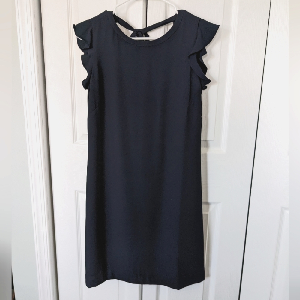Loft Navy Blue Women's Short Sleeve Dress